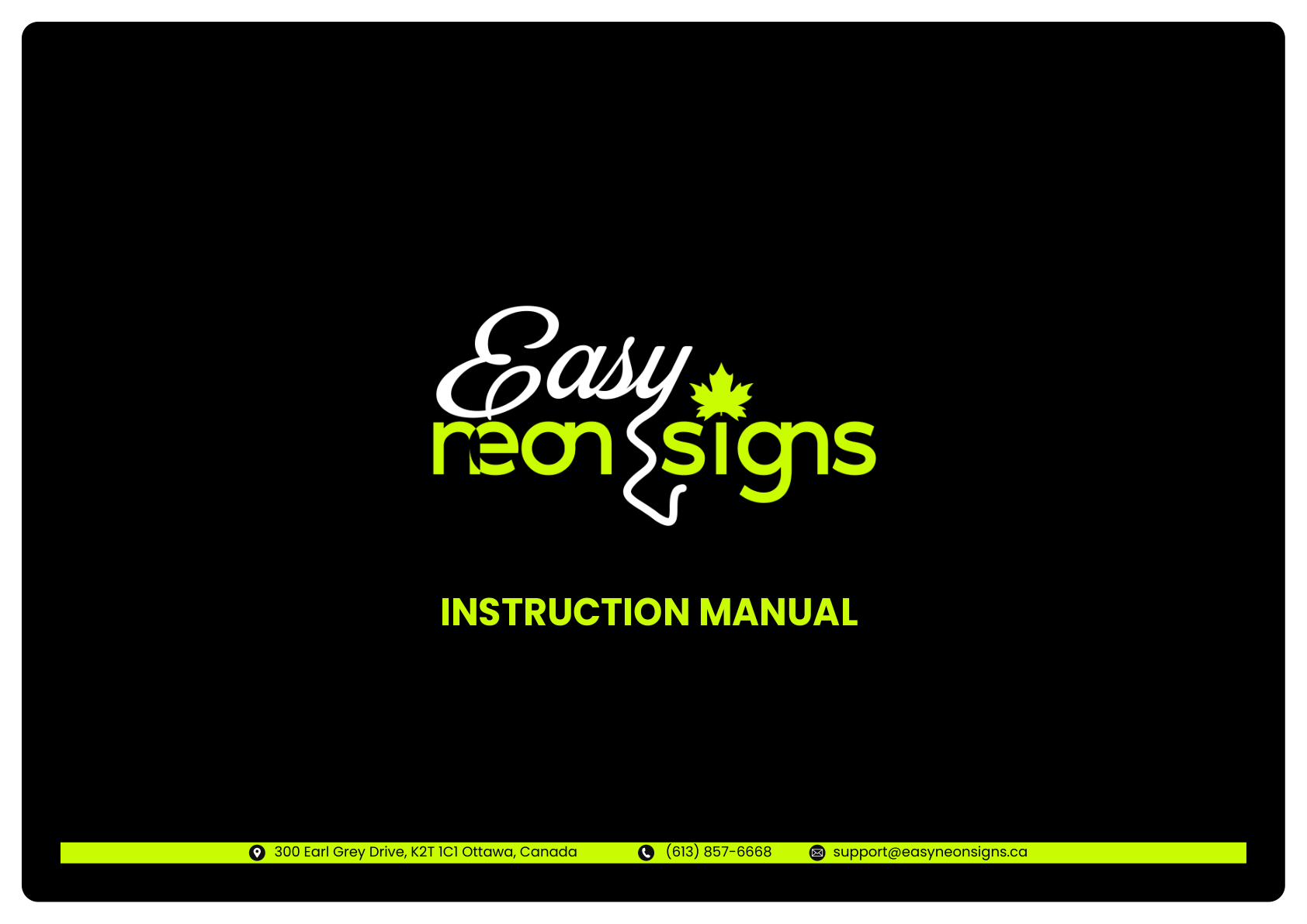 Step 1: Cover - Installation Instructions