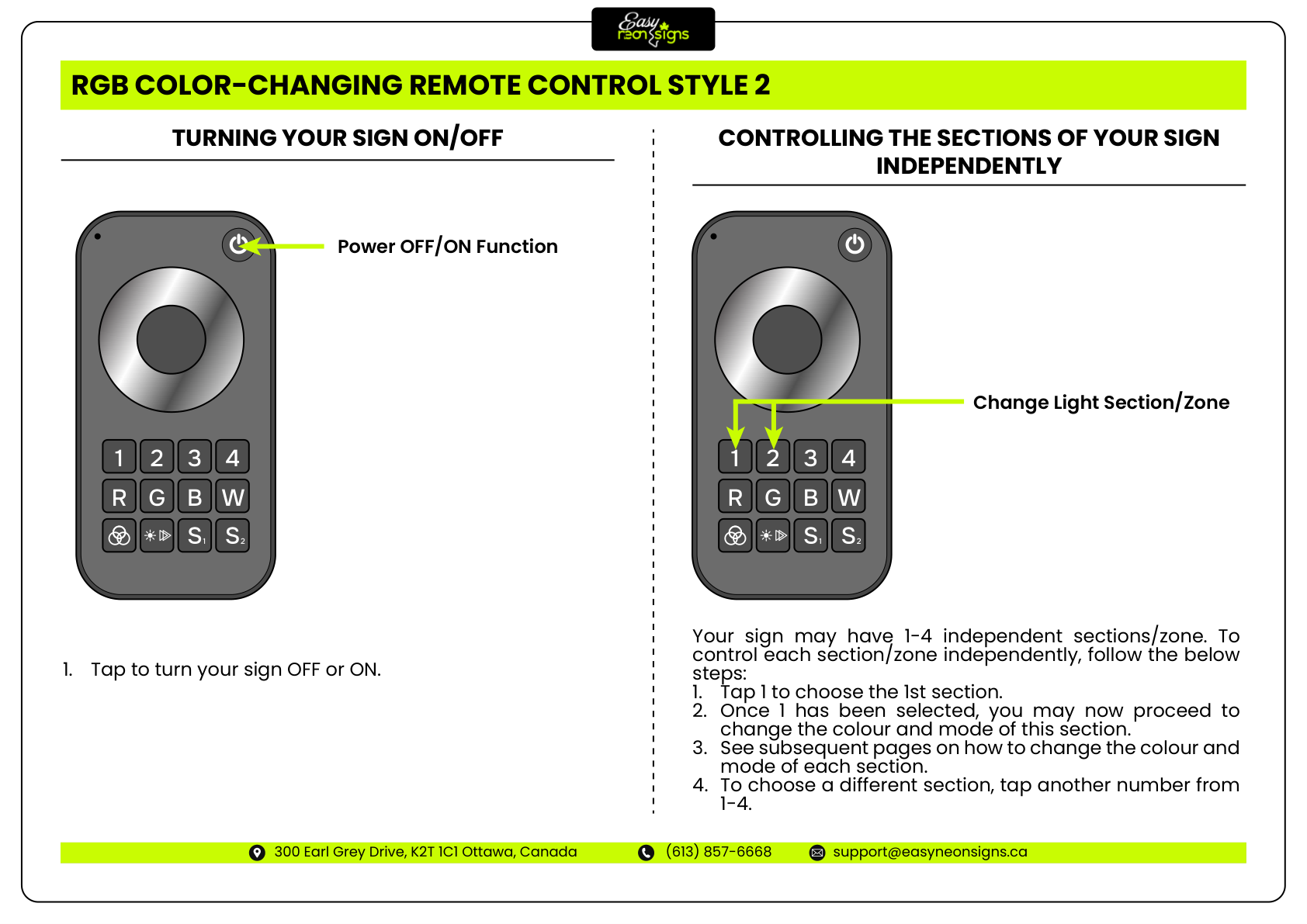 Step 6: Using Your Remote Control - Installation Instructions